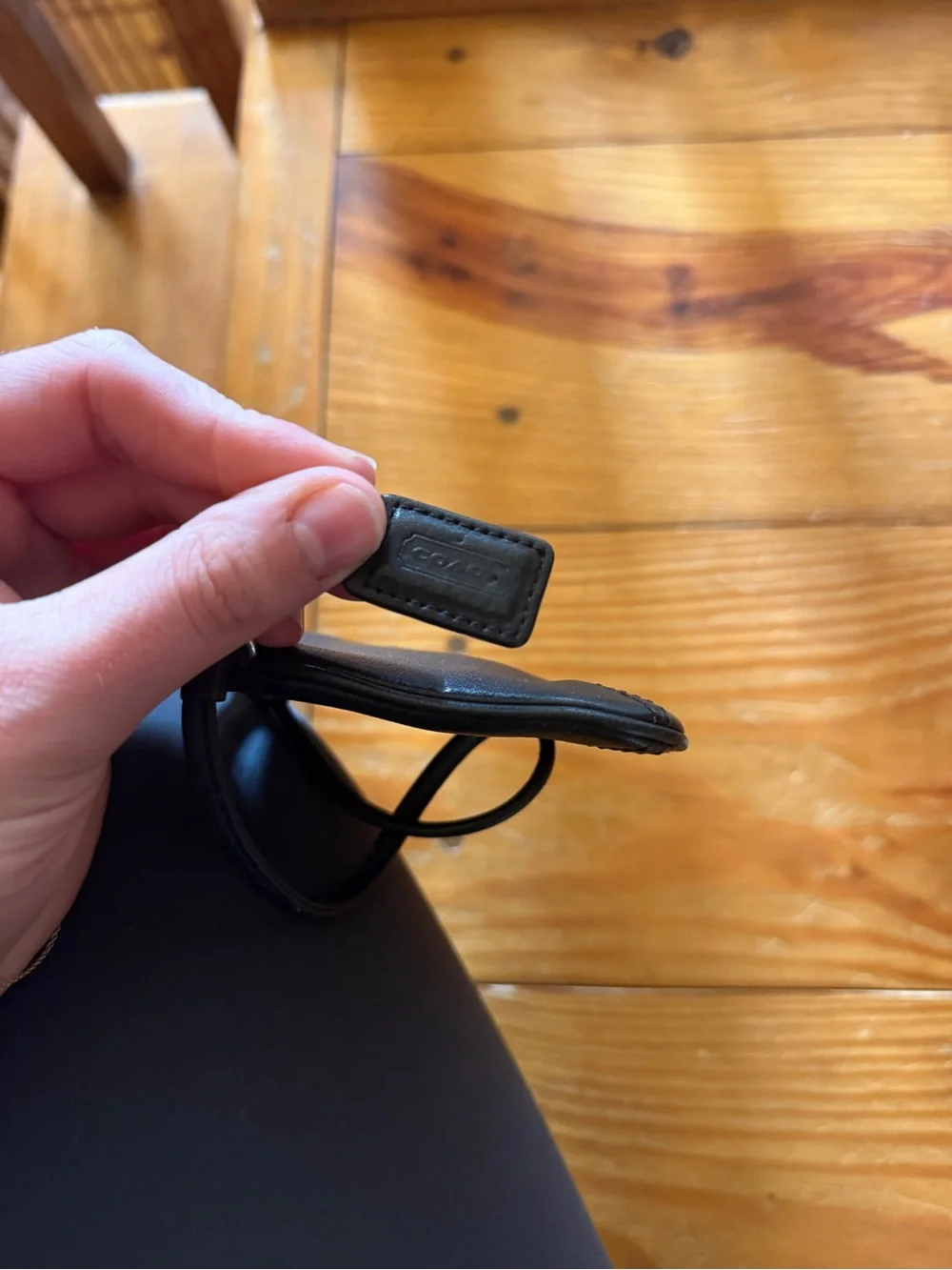 Black Coach Wristlet